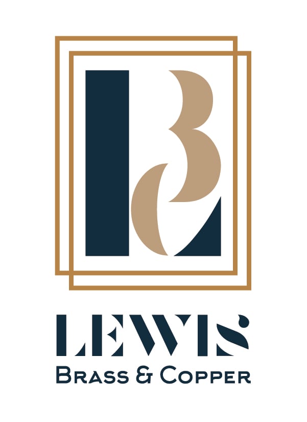 Lewis Brass & Copper Branding 2023_Vertical Logo